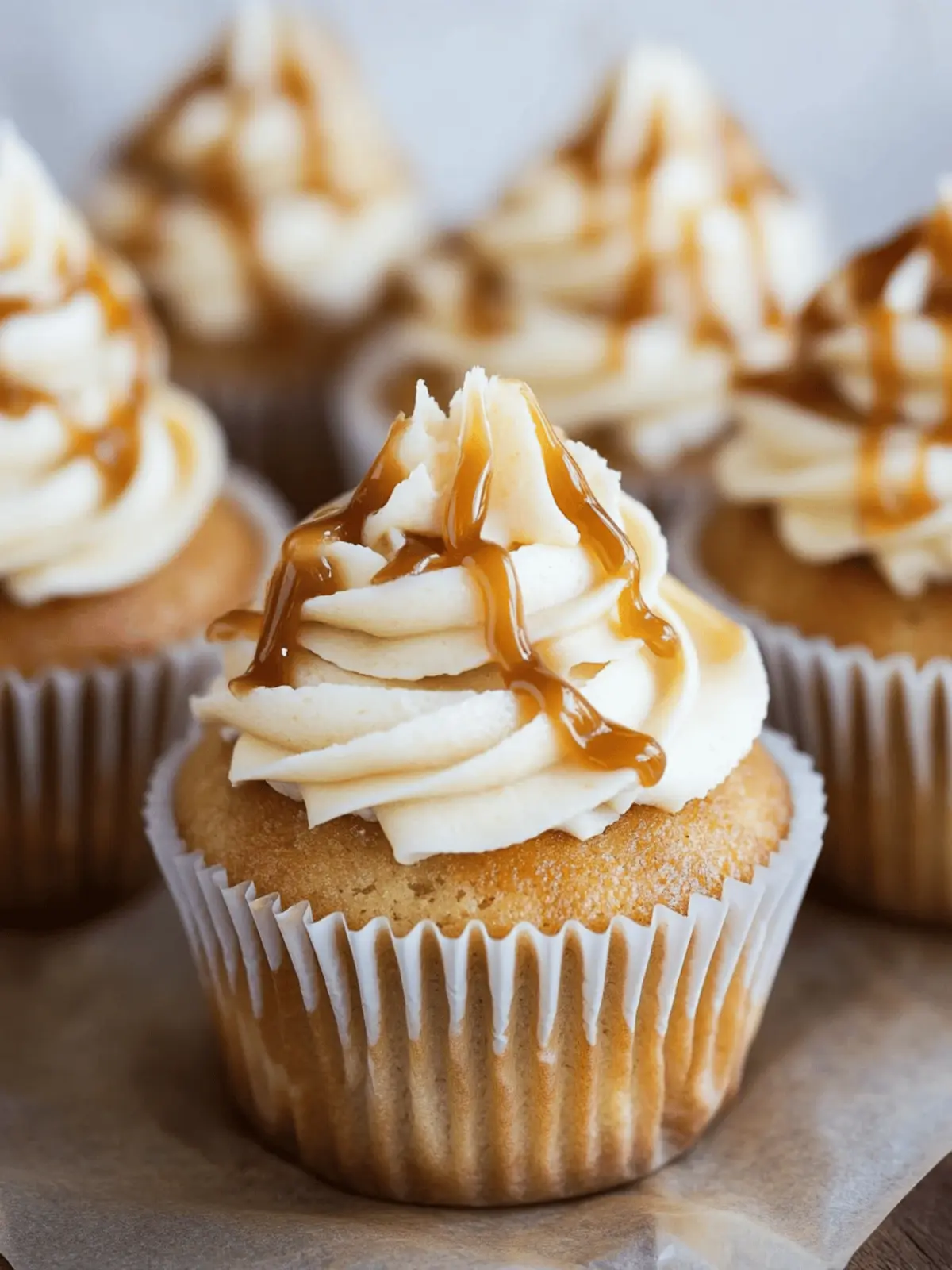 Apple Cupcakes with Salted Caramel Frosting