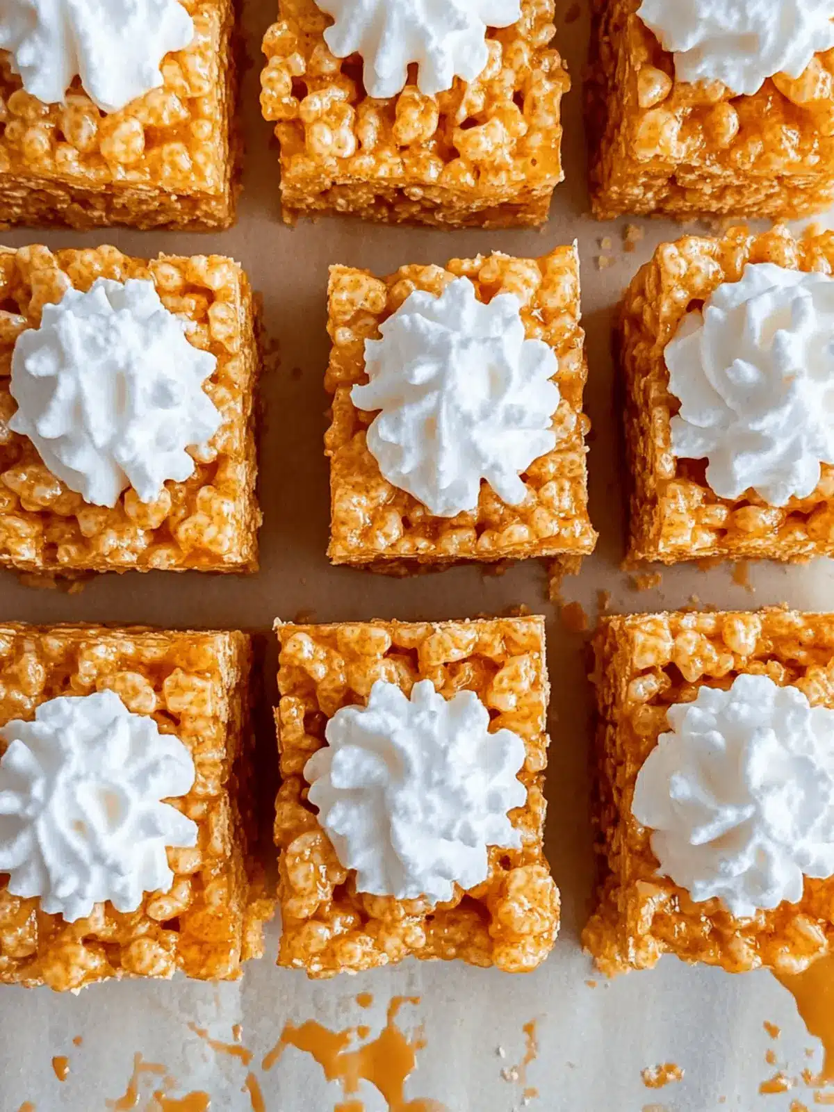 Pumpkin Pie Rice Krispie Treats