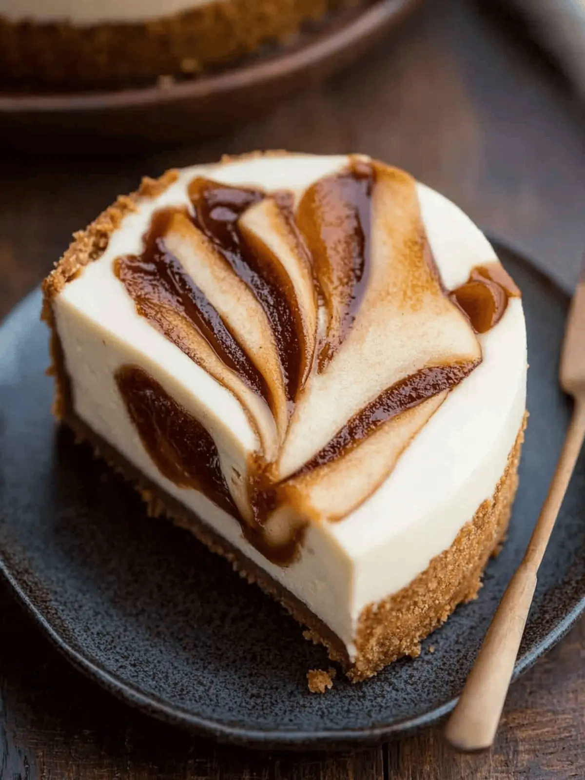 Apple Butter Cheesecake {No Bake}