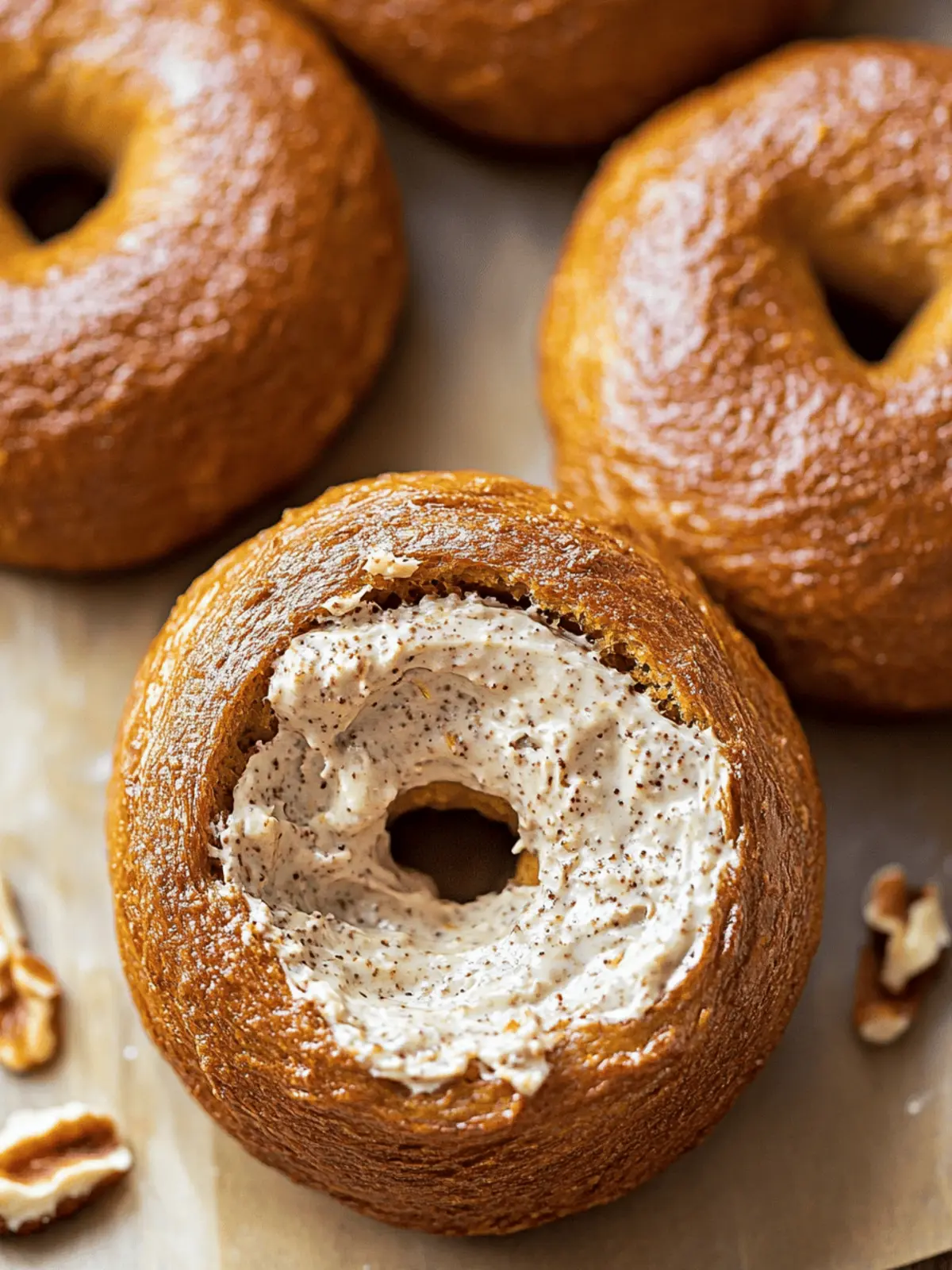 Pumpkin Bagels
