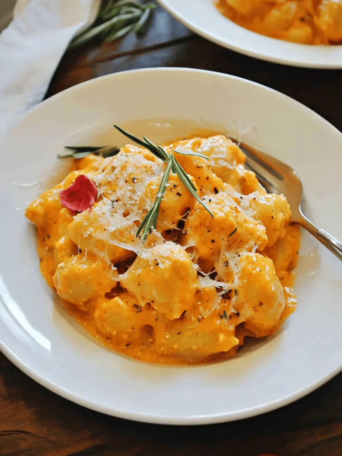 Vegan Pumpkin Alfredo Gnocchi