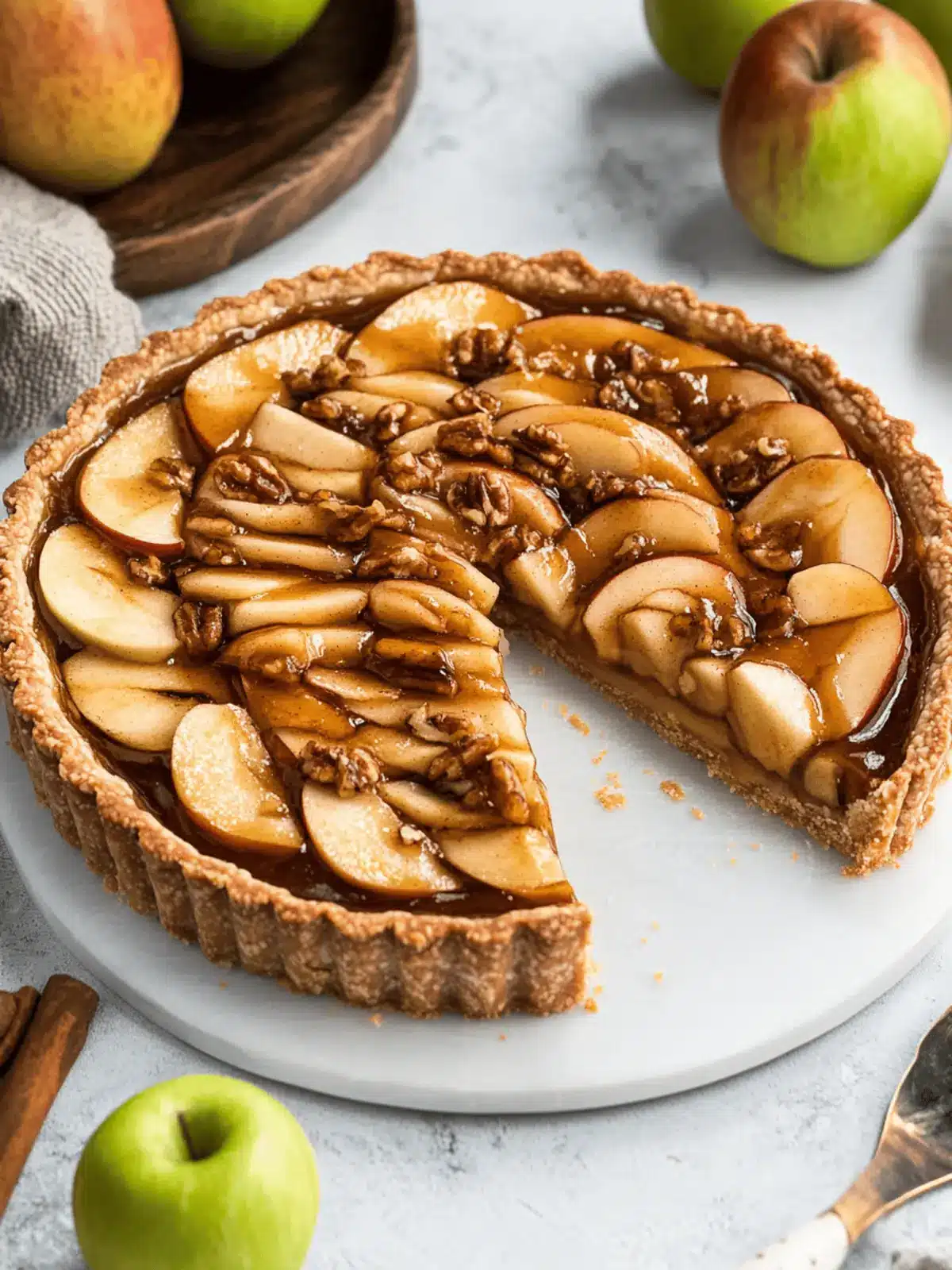 Toffee Apple Tart