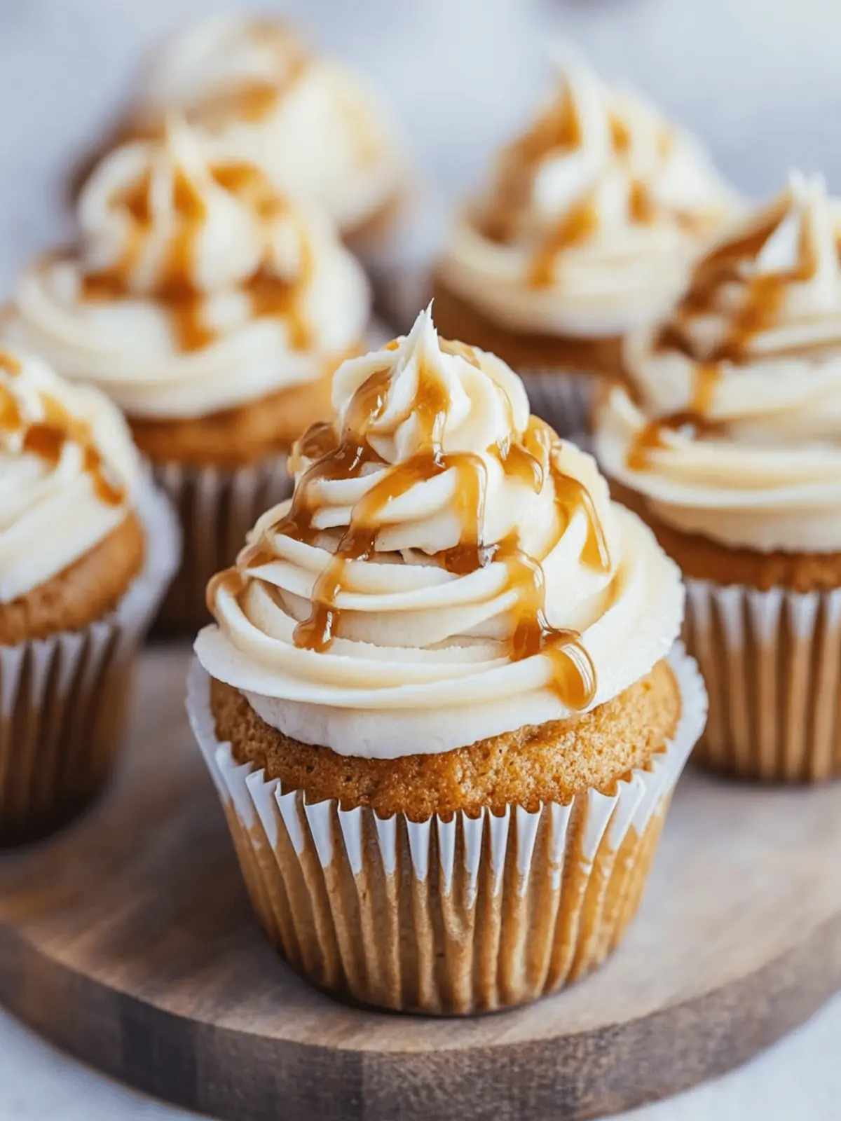 Apple Cupcakes with Salted Caramel Frosting