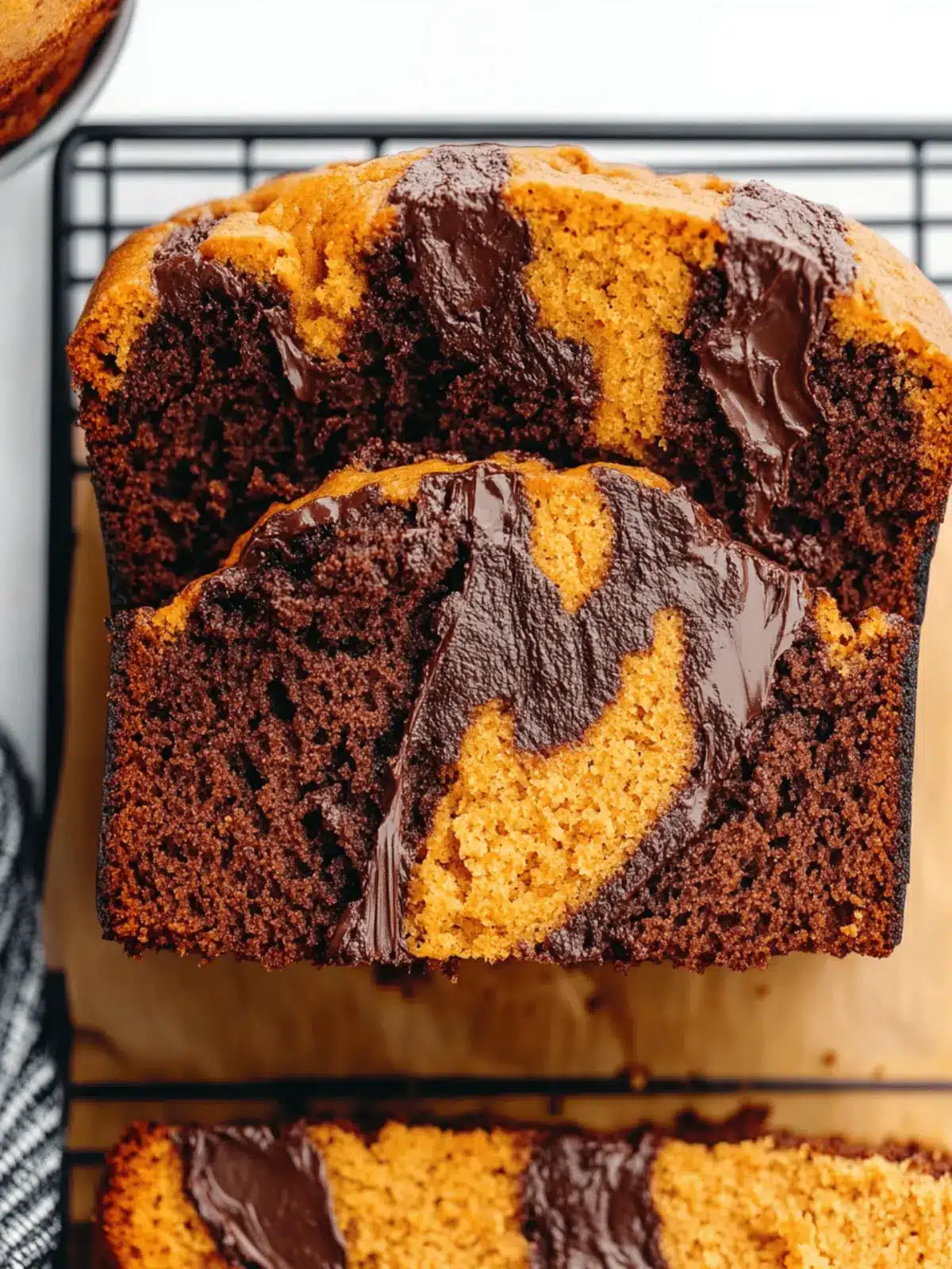 Chocolate Marble Pumpkin Bread