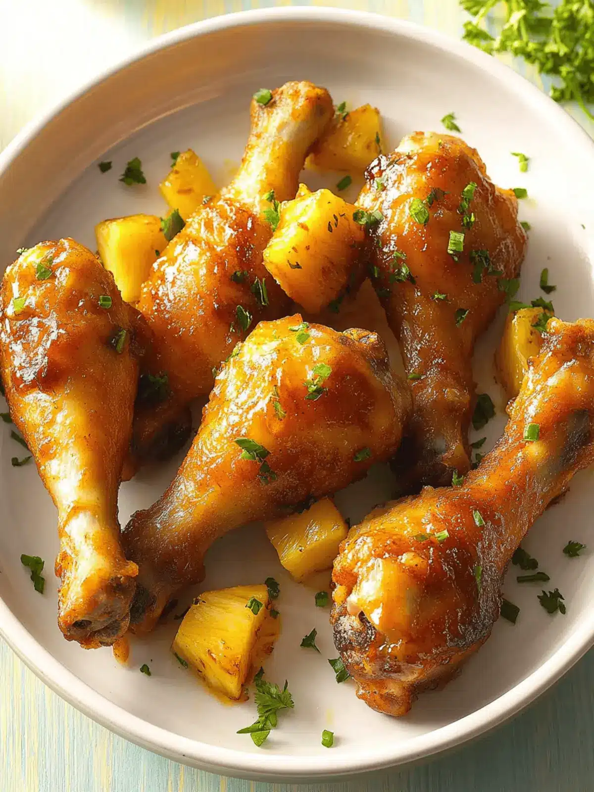 Teriyaki Pineapple Drumsticks