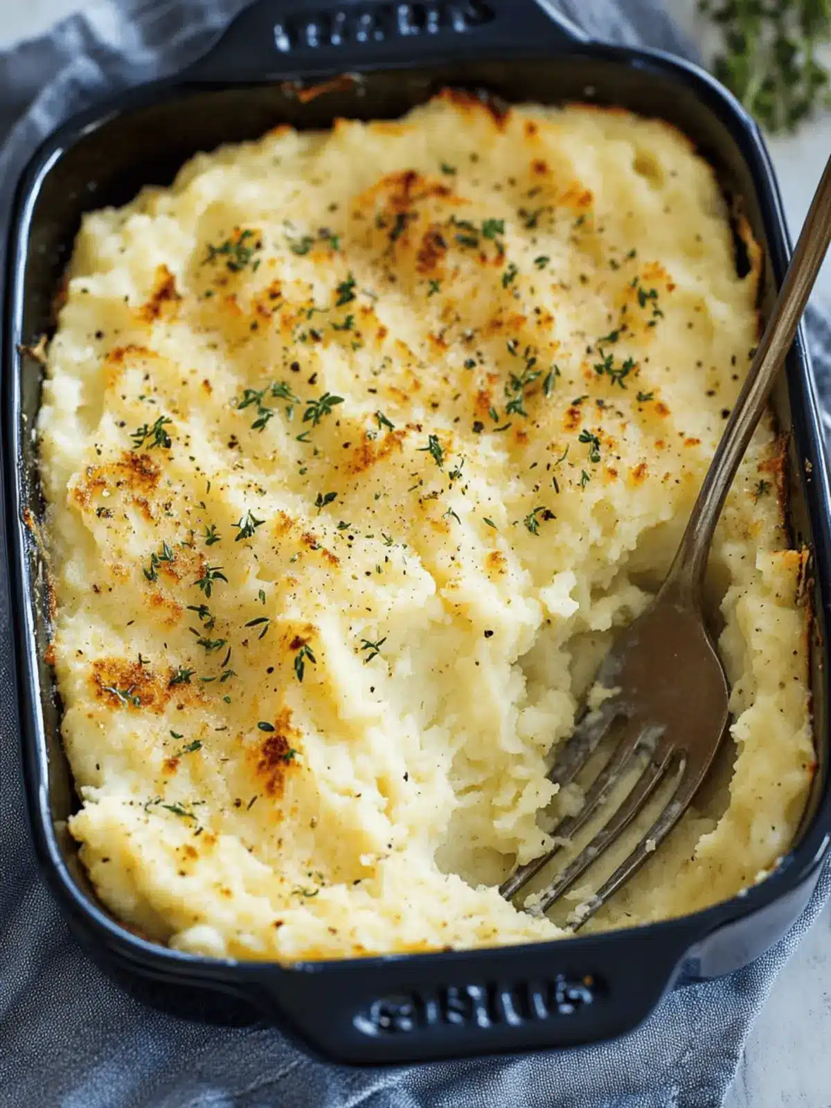 Baked Parmesan Mashed Potatoes