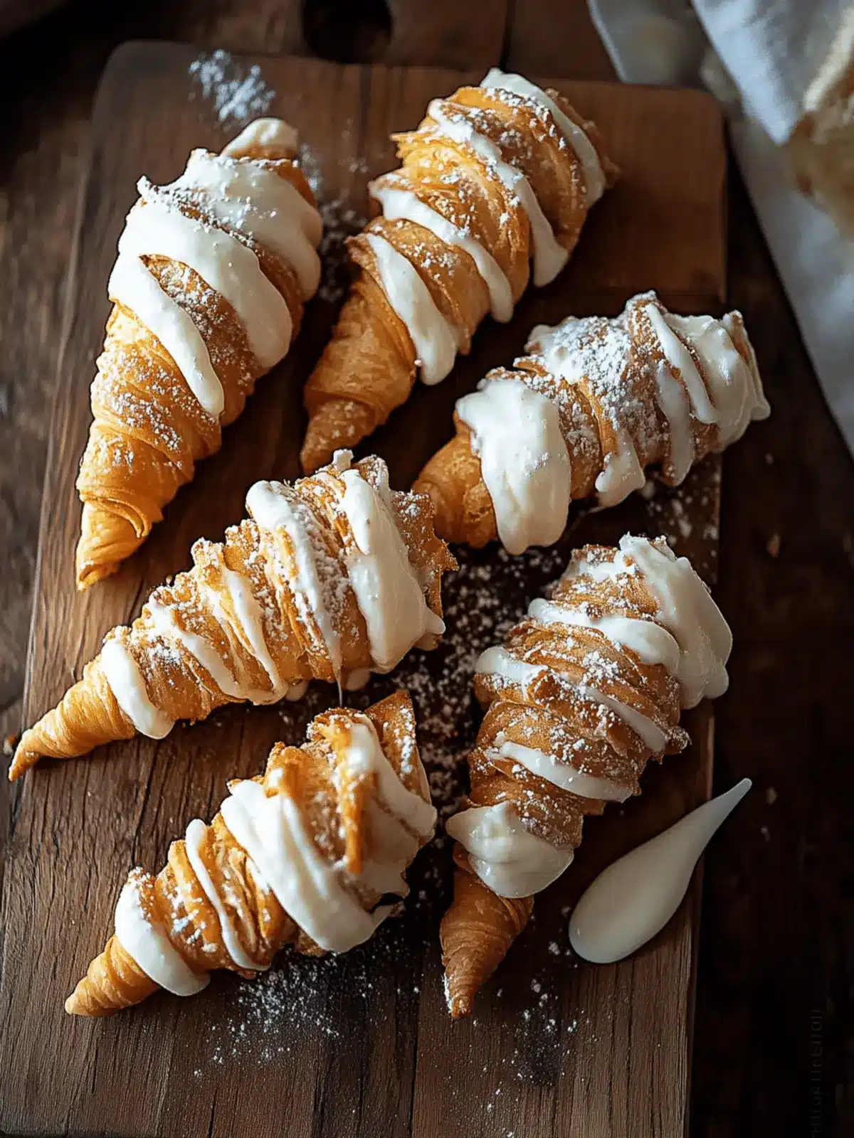 Pumpkin Cream Cheese Filled Cream Horns