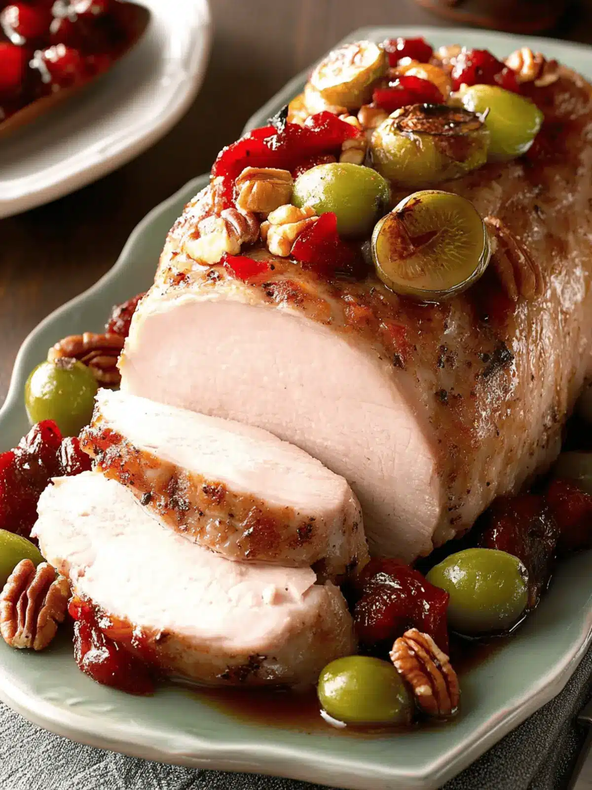 Fruit-Pecan Pork Roast