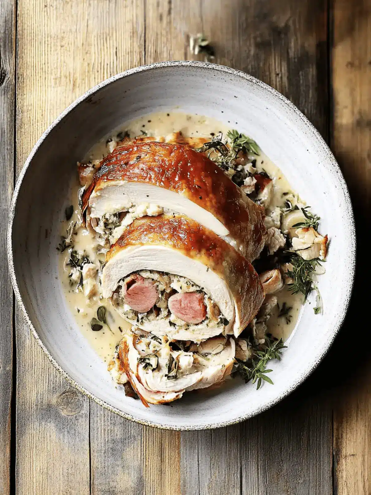 Stuffed Turkey Roulade