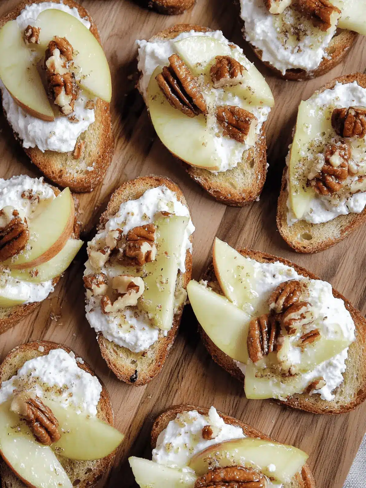 Apple Pecan Crostini
