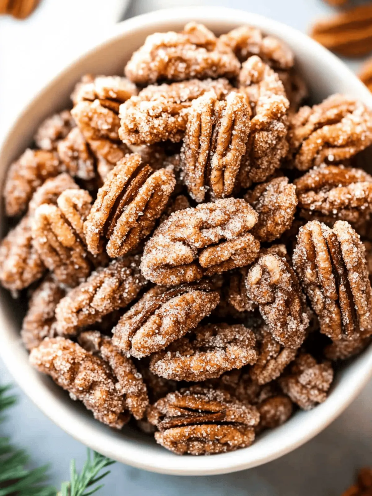 Cinnamon Sugar Pecans (Candied Pecans)