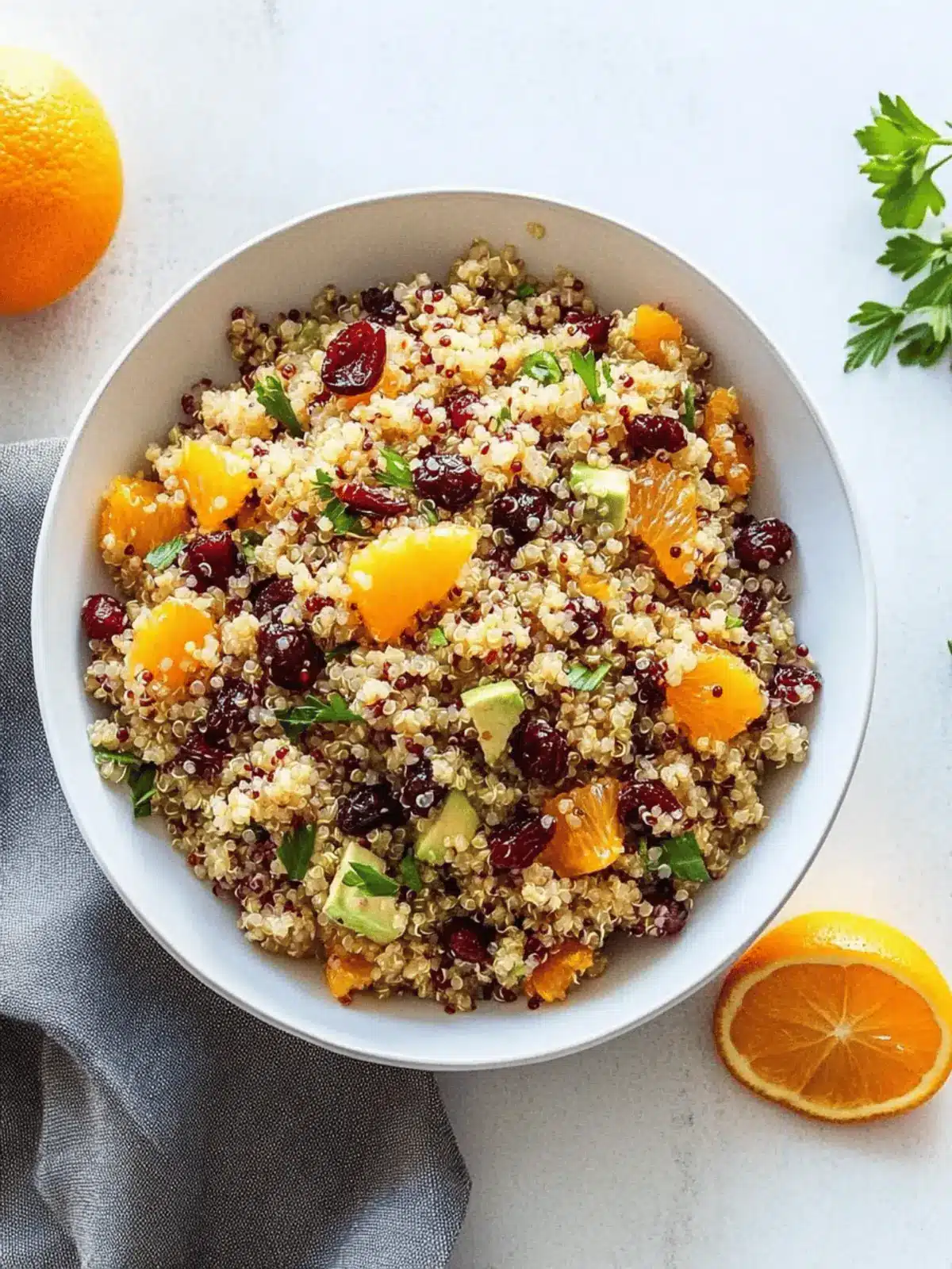 Orange Cranberry Quinoa Salad
