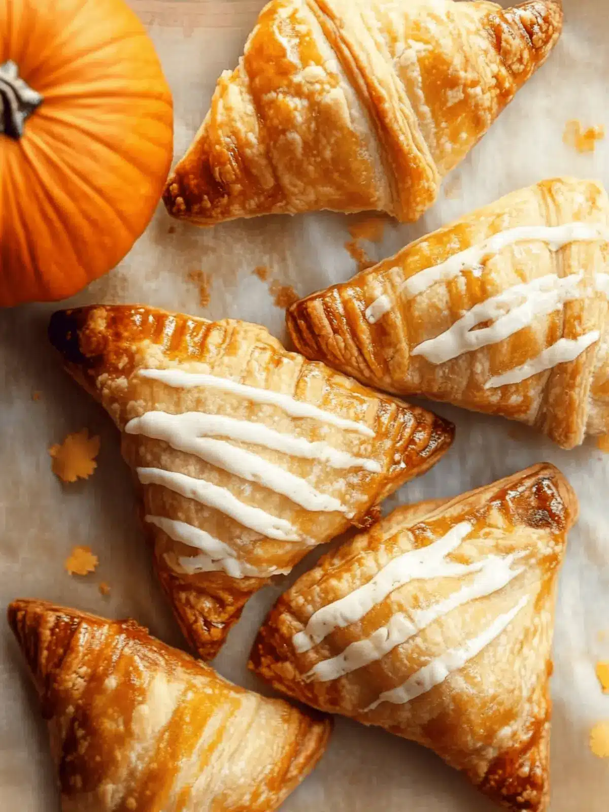 Pumpkin Cream Cheese Turnovers