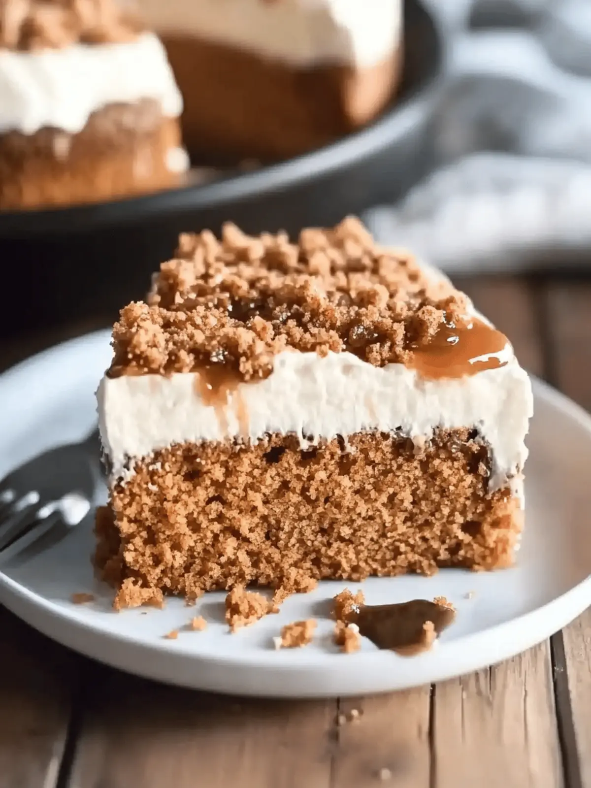 Pumpkin Caramel Poke Cake