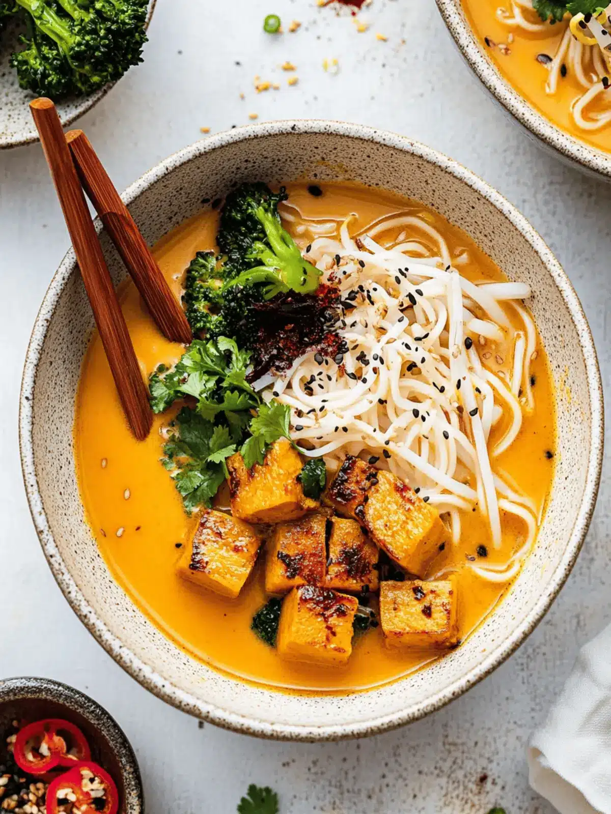 Vegan pumpkin ramen
