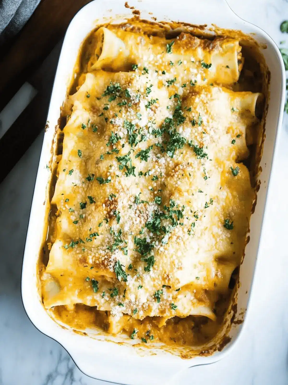 Pumpkin Lasagna Rolls