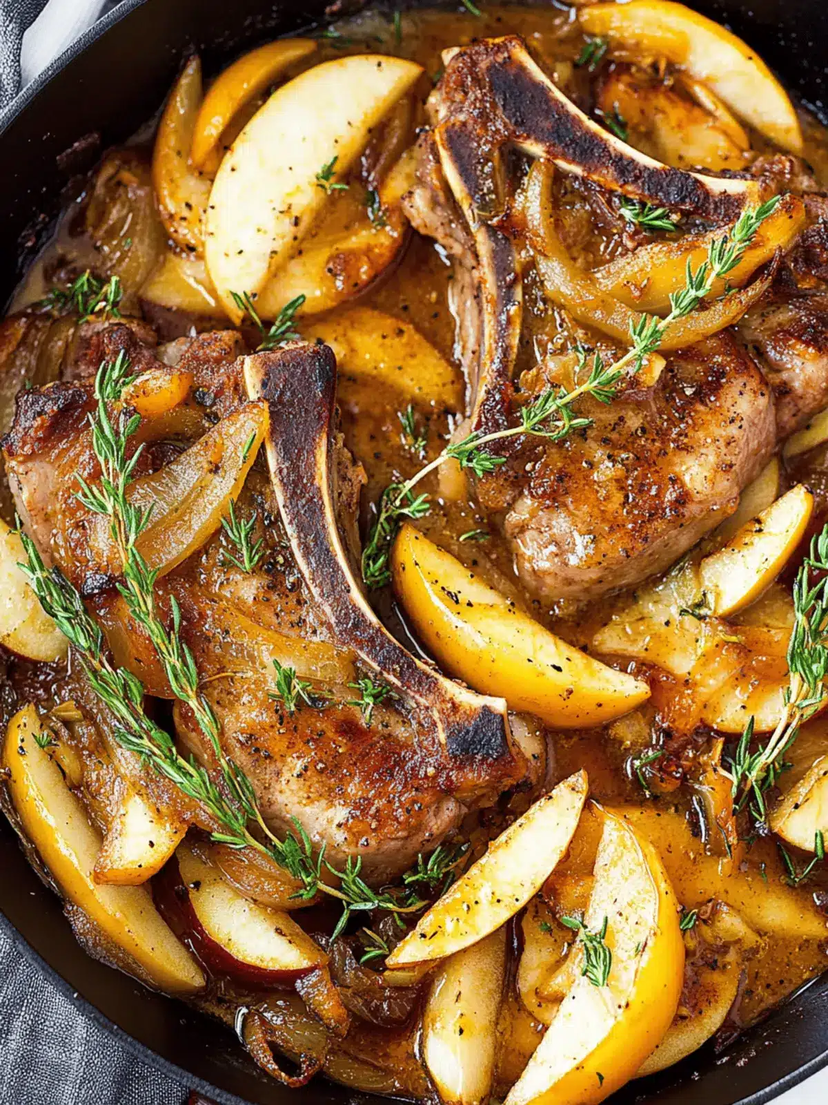 Pork Chops with Apples and Onions