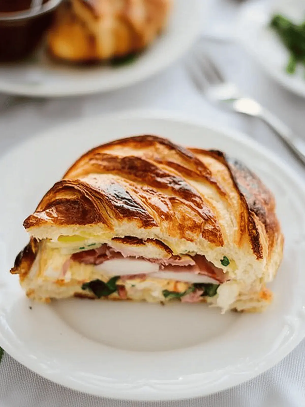Turkey and Brie Croissant Panini