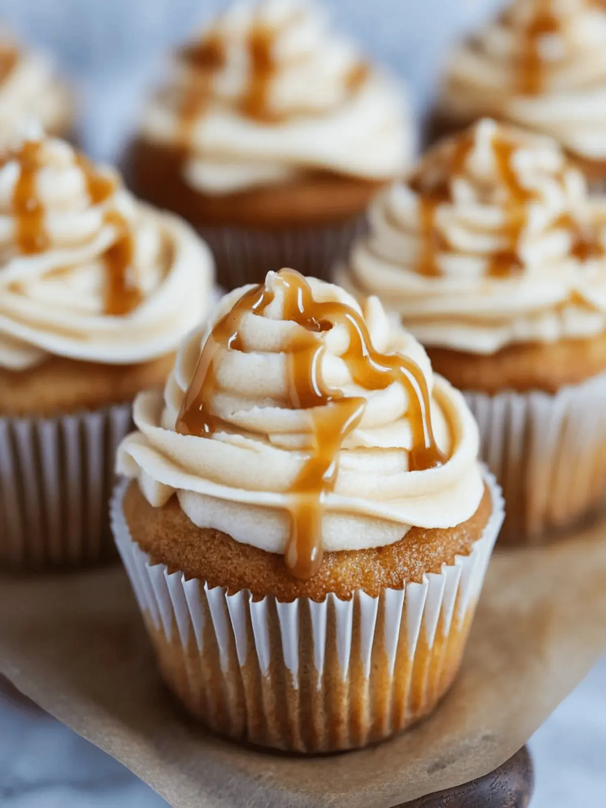 Apple Cupcakes with Salted Caramel Frosting