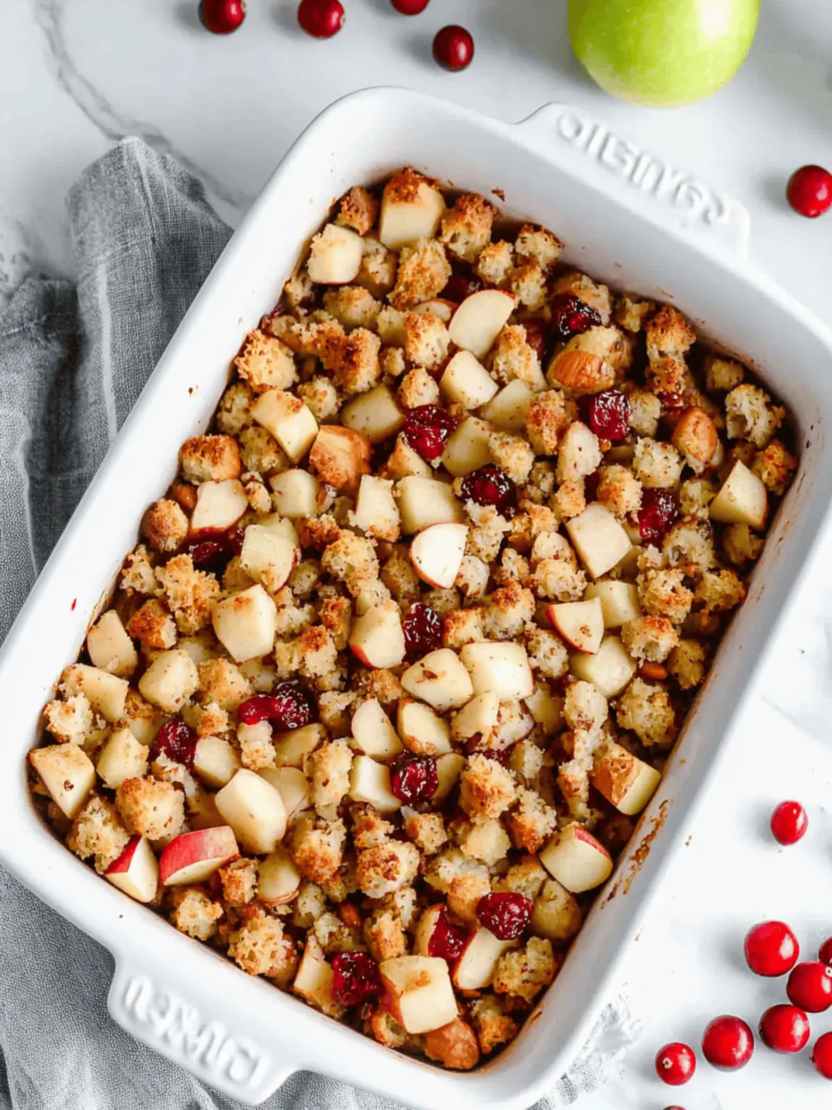 Apple Cranberry Walnut Stuffing