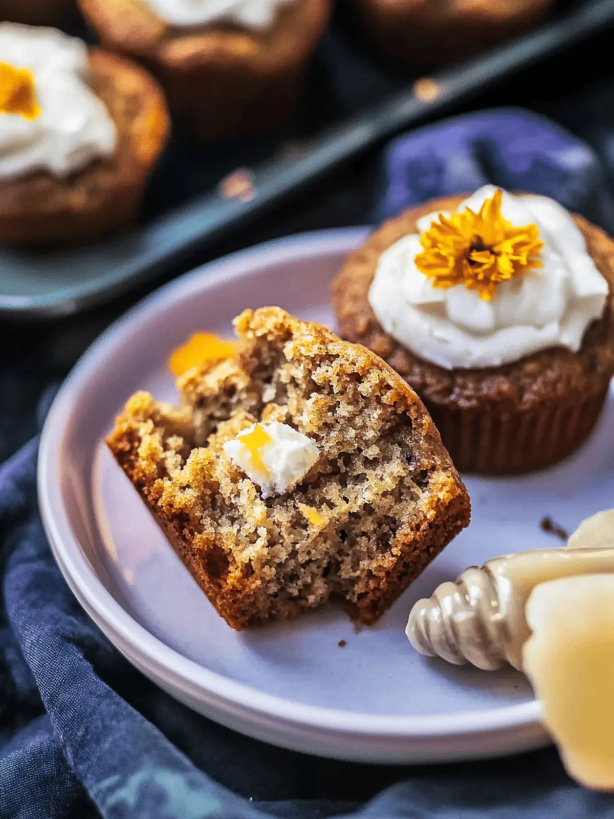 Marigold Muffins with Honey