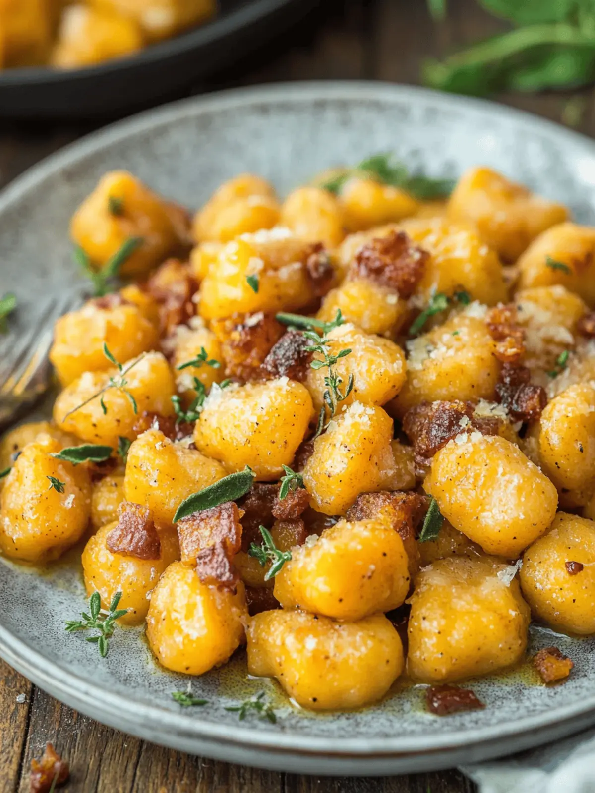 Pumpkin Gnocchi with Brown Butter Sauce