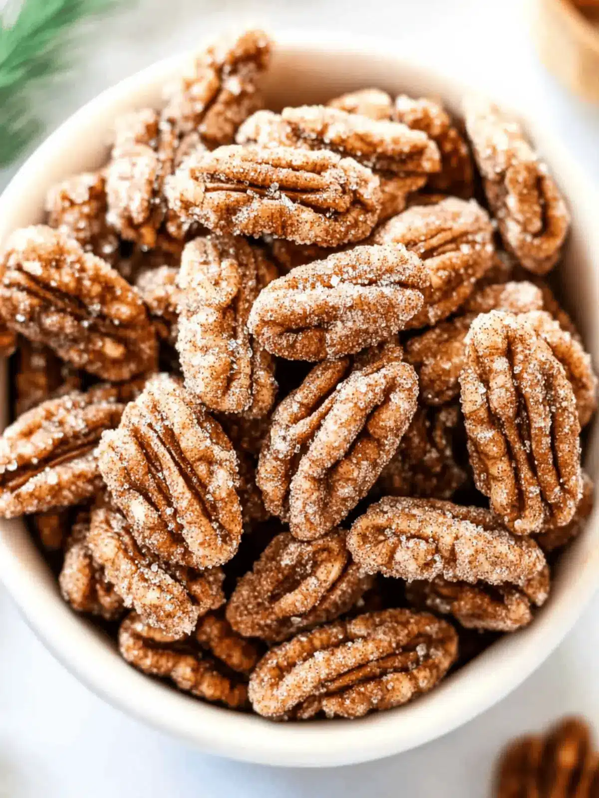 Cinnamon Sugar Pecans (Candied Pecans)