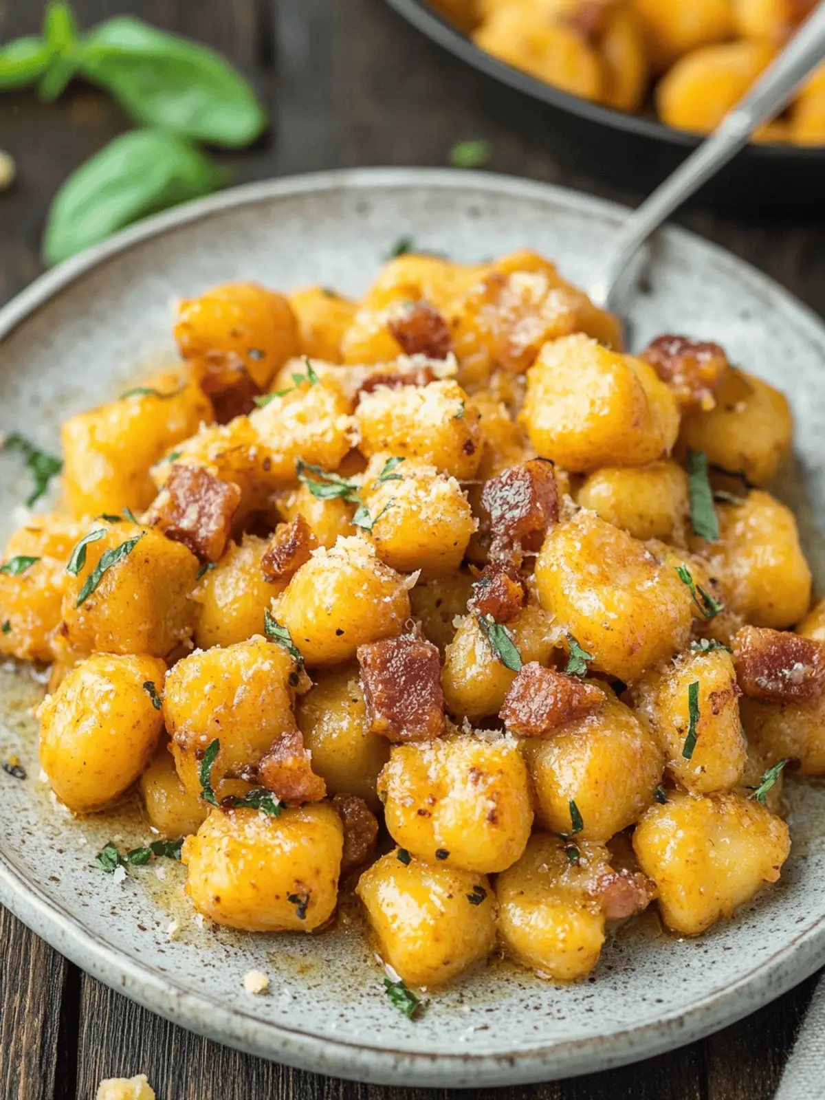 Pumpkin Gnocchi with Brown Butter Sauce