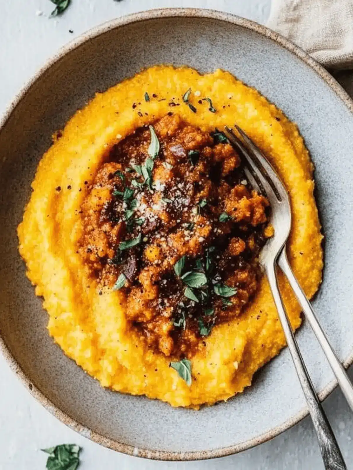 Creamy Pumpkin Polenta