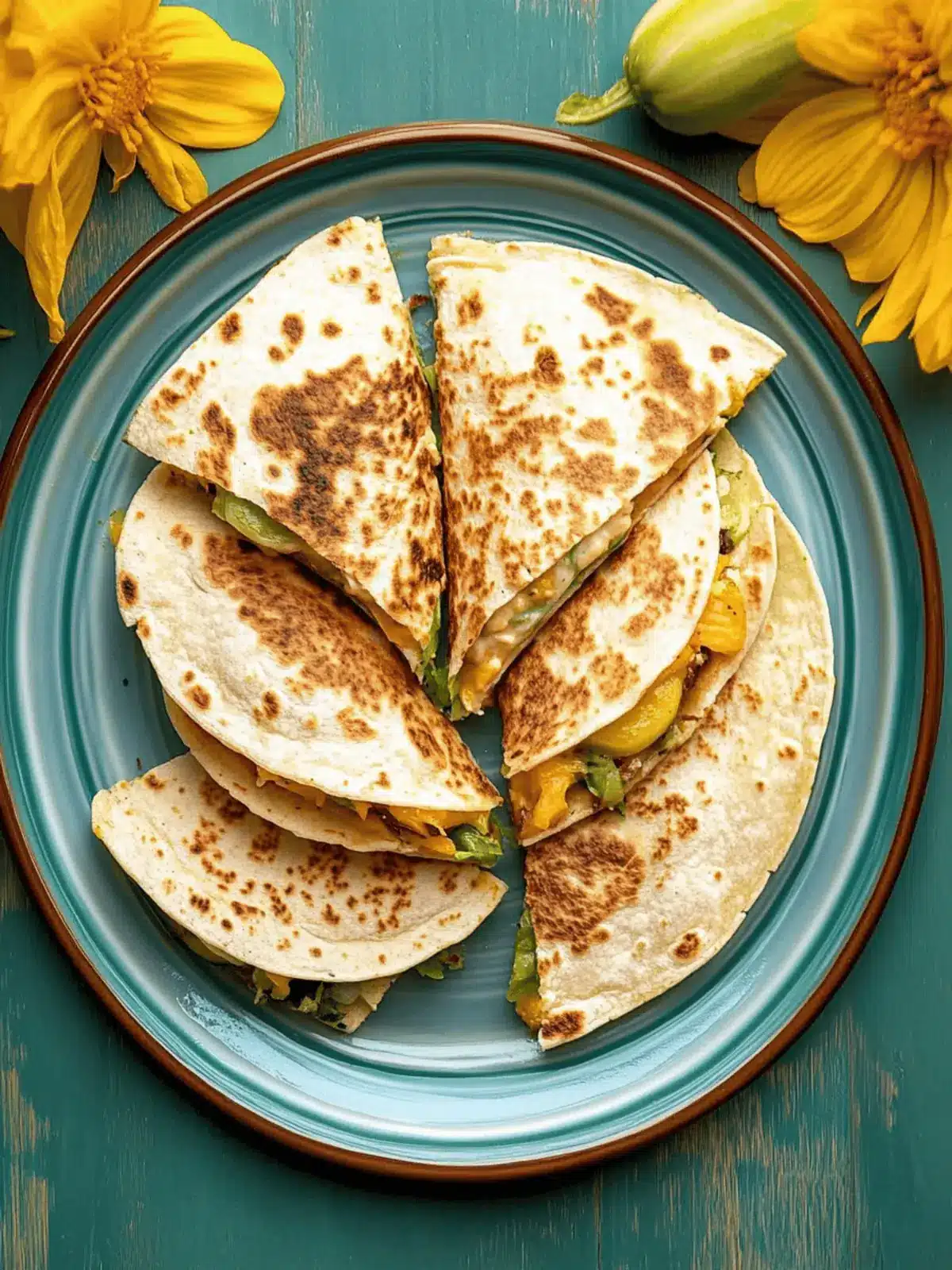 Squash Blossom Quesadillas