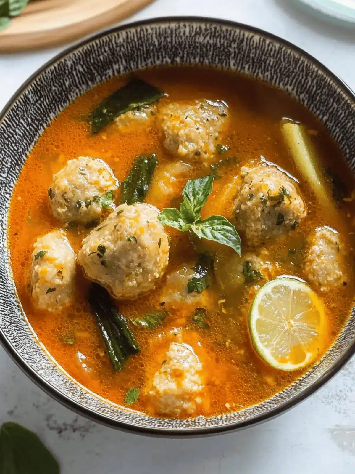 Albóndigas en caldo mexicanas