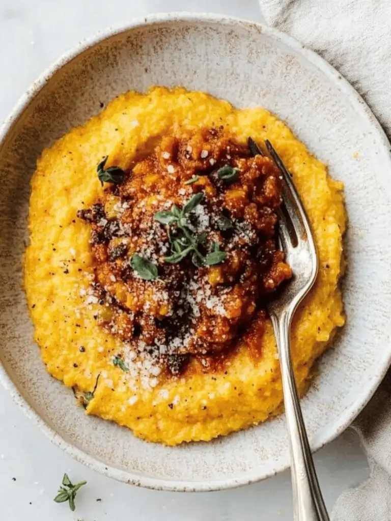 Creamy Pumpkin Polenta