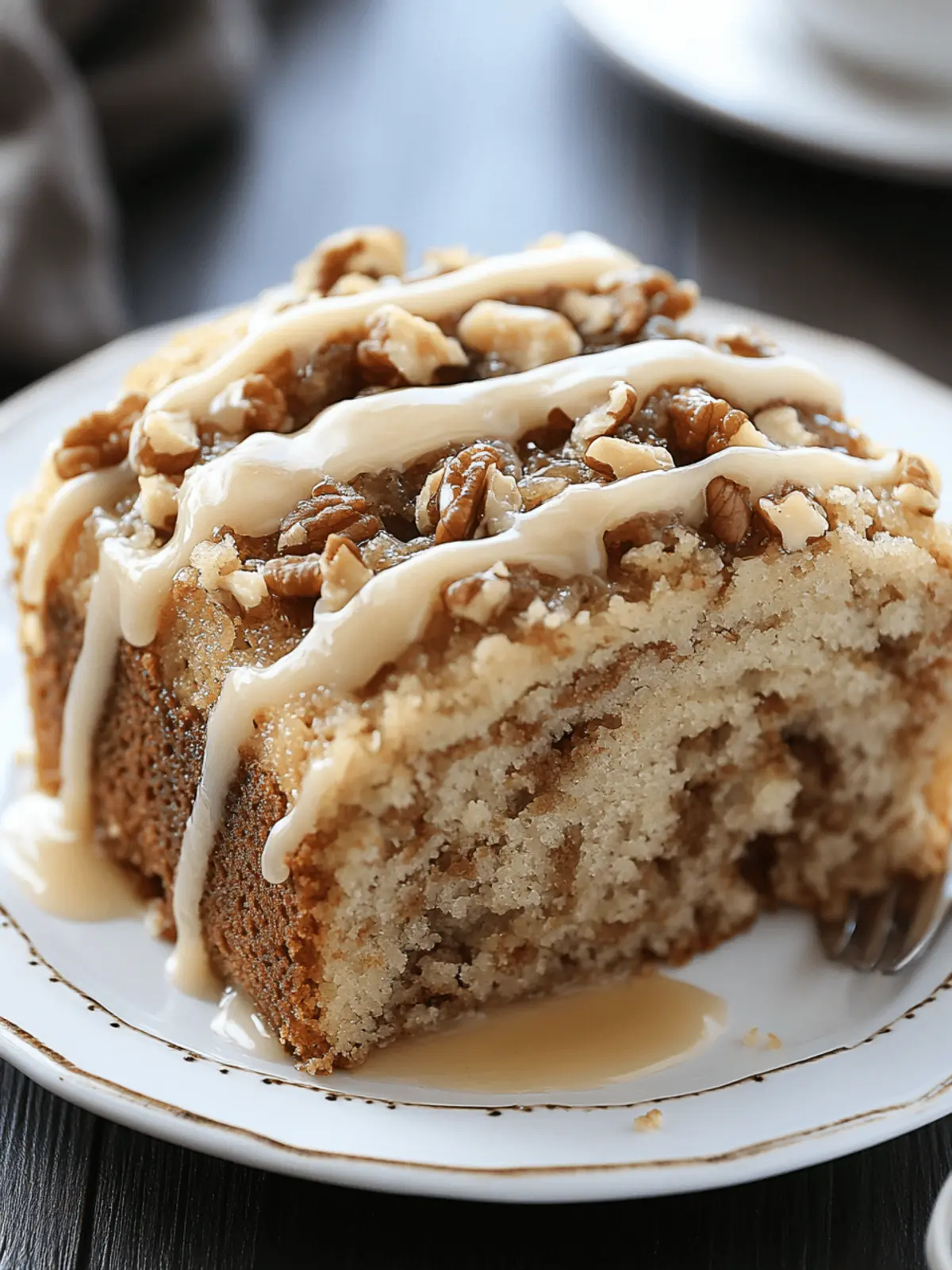 Maple Walnut Coffee Cake