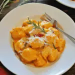 Vegan Pumpkin Alfredo Gnocchi