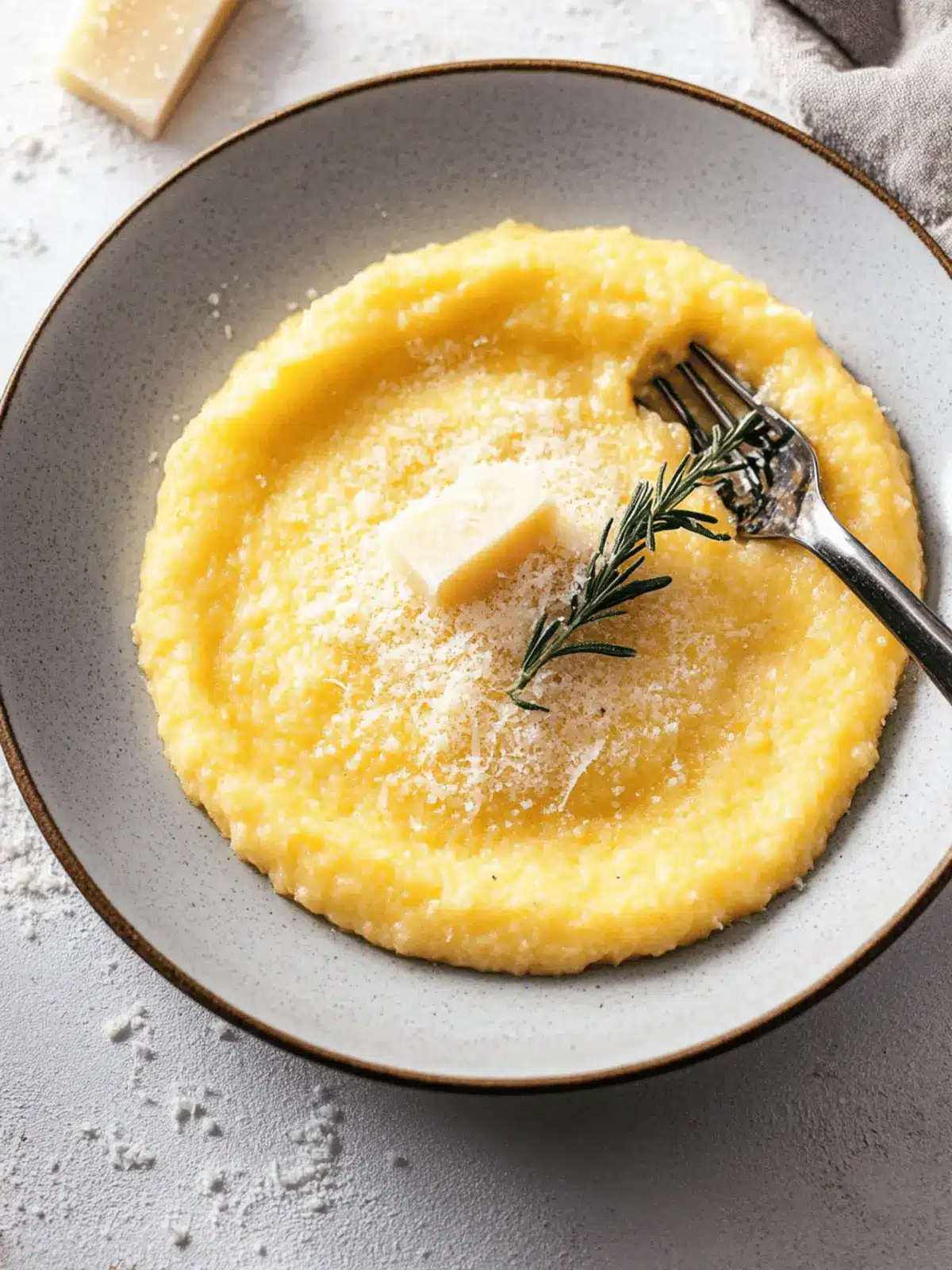 Creamy Polenta with Parmesan Cheese