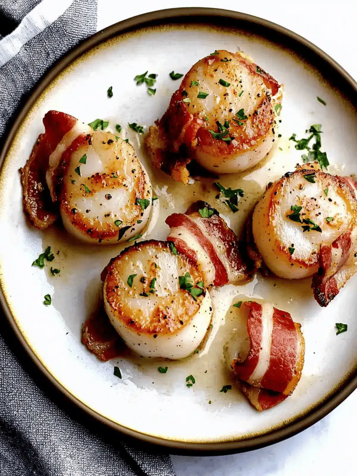Bacon Wrapped Scallops: The Perfect Bite-Sized Delight 4 Bacon Wrapped Scallops