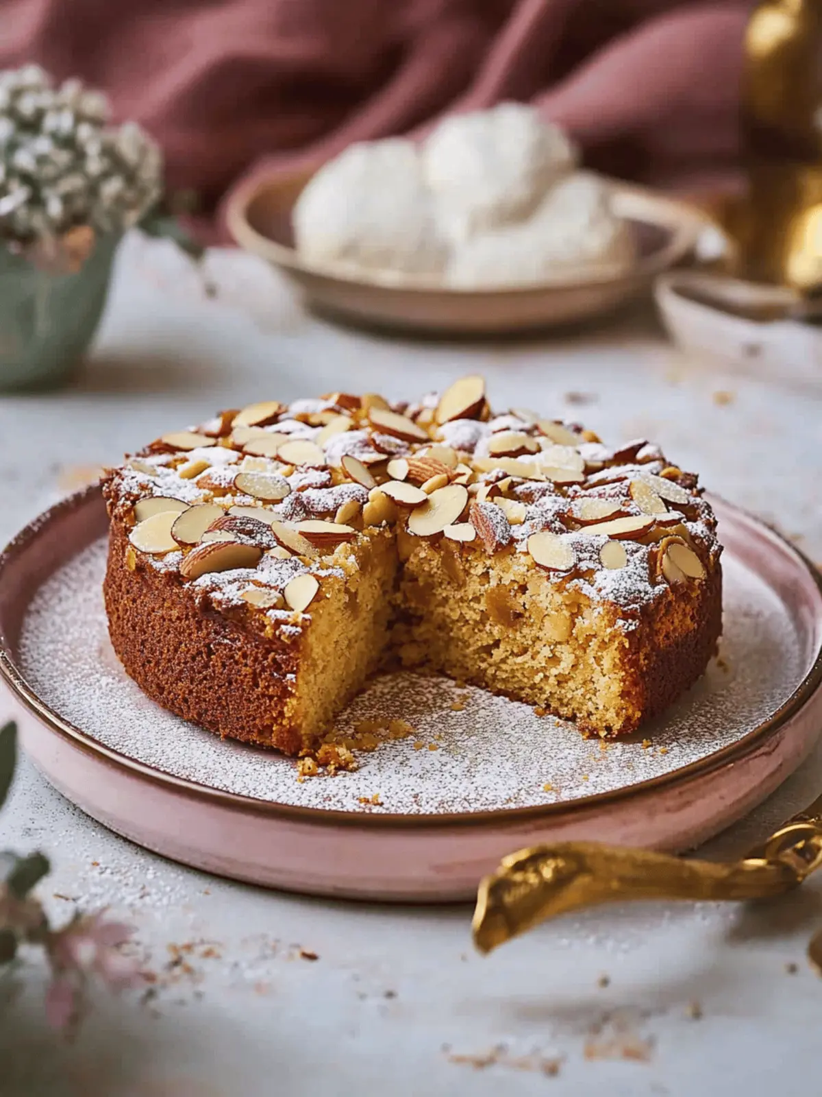 Swedish Almond Cake - Toscakaka