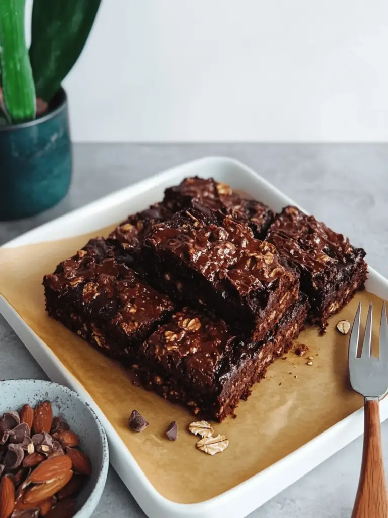 Baked Chocolate Oatmeal Bars