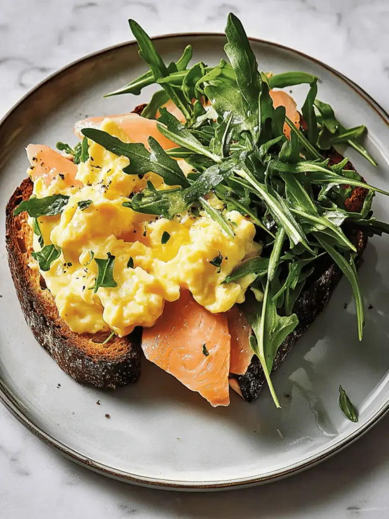 Trout Toast with Soft Scrambled Eggs