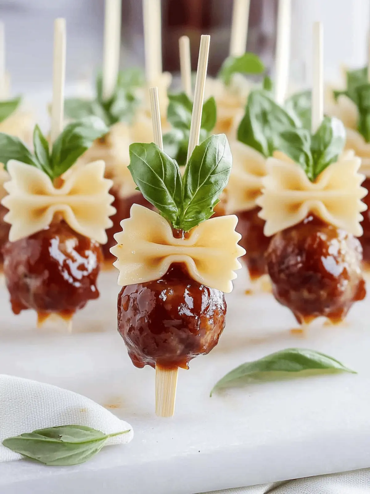 Savory Bowtie Pasta and Cocktail Meatball Skewers Delight 4 Bowtie Pasta and Cocktail Meatball Skewers