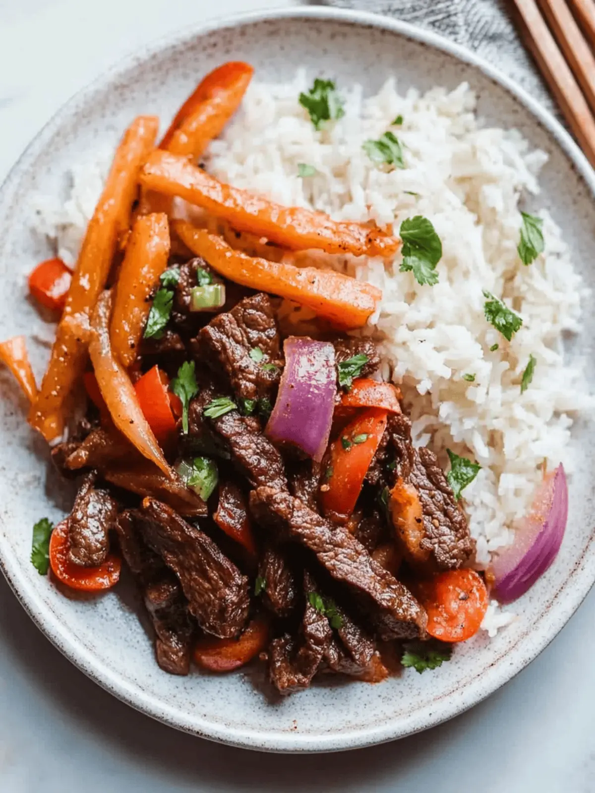 Lomo Saltado (Peruvian Beef Stir Fry)