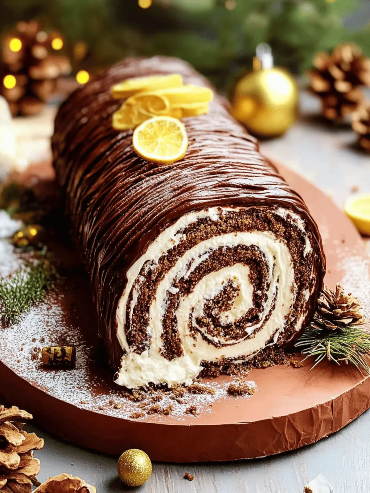 Bûche De Noël (Yule Log Cake)