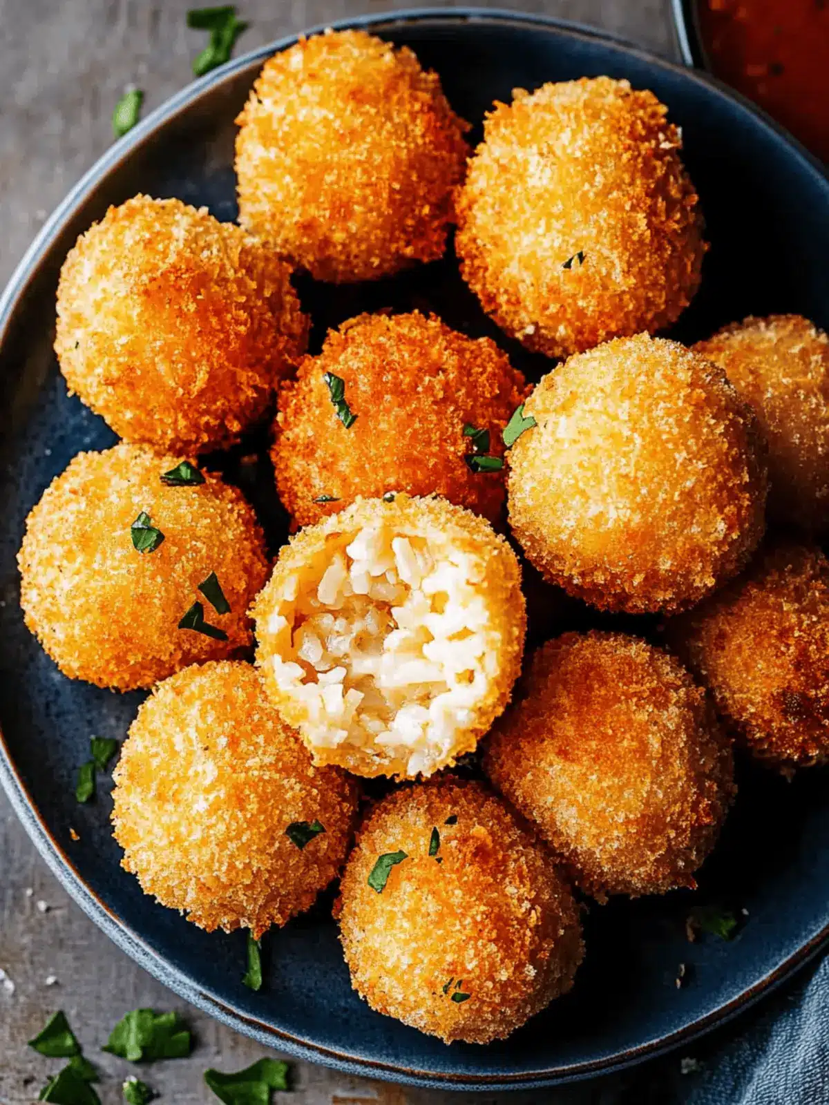 Arancini (Cheesy Italian Rice Balls)