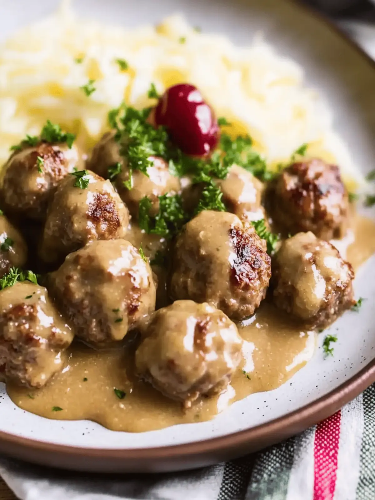 Swedish Meatballs With Rich Gravy