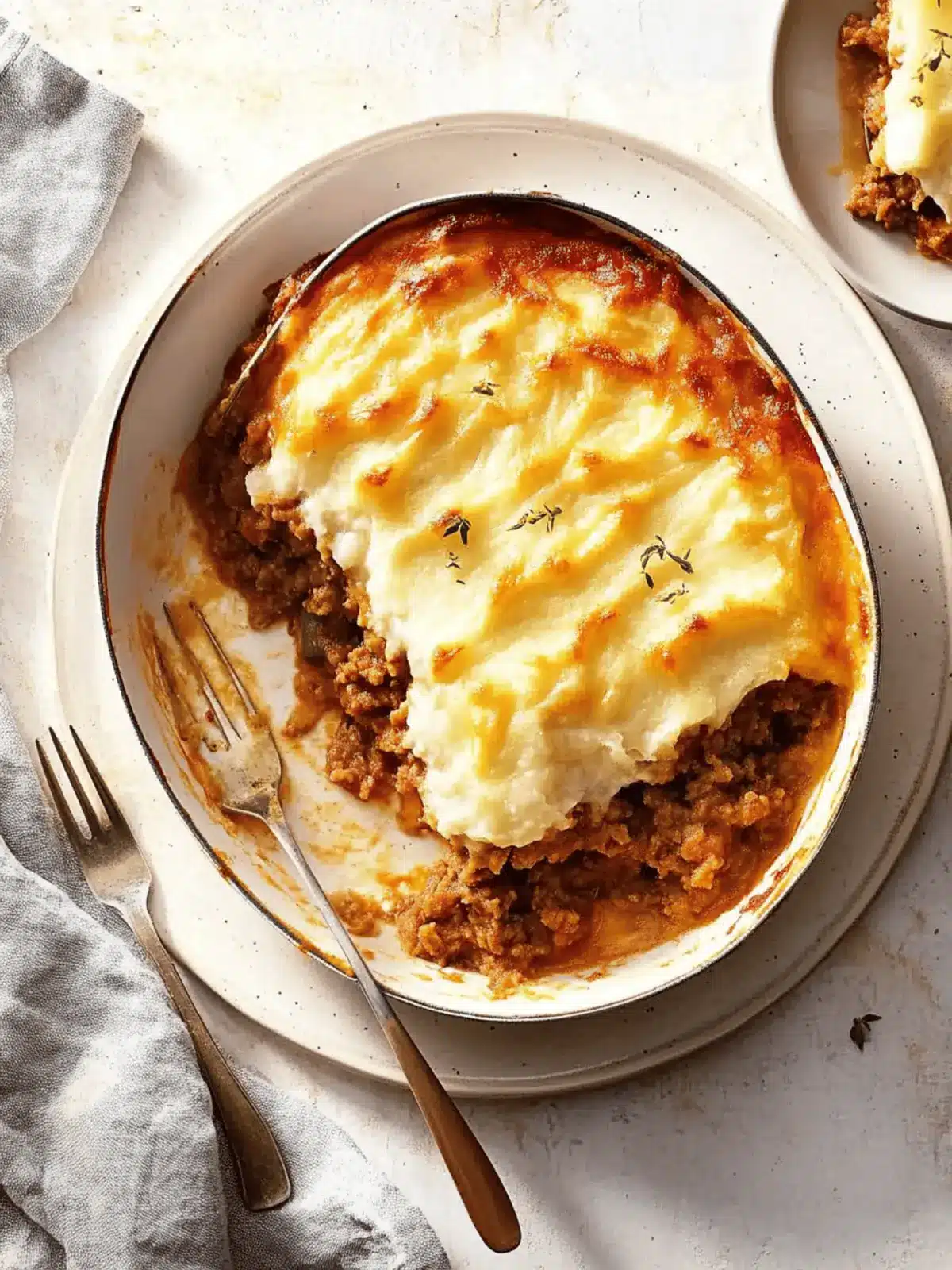 Cheddar-Topped Shepherd's Pie