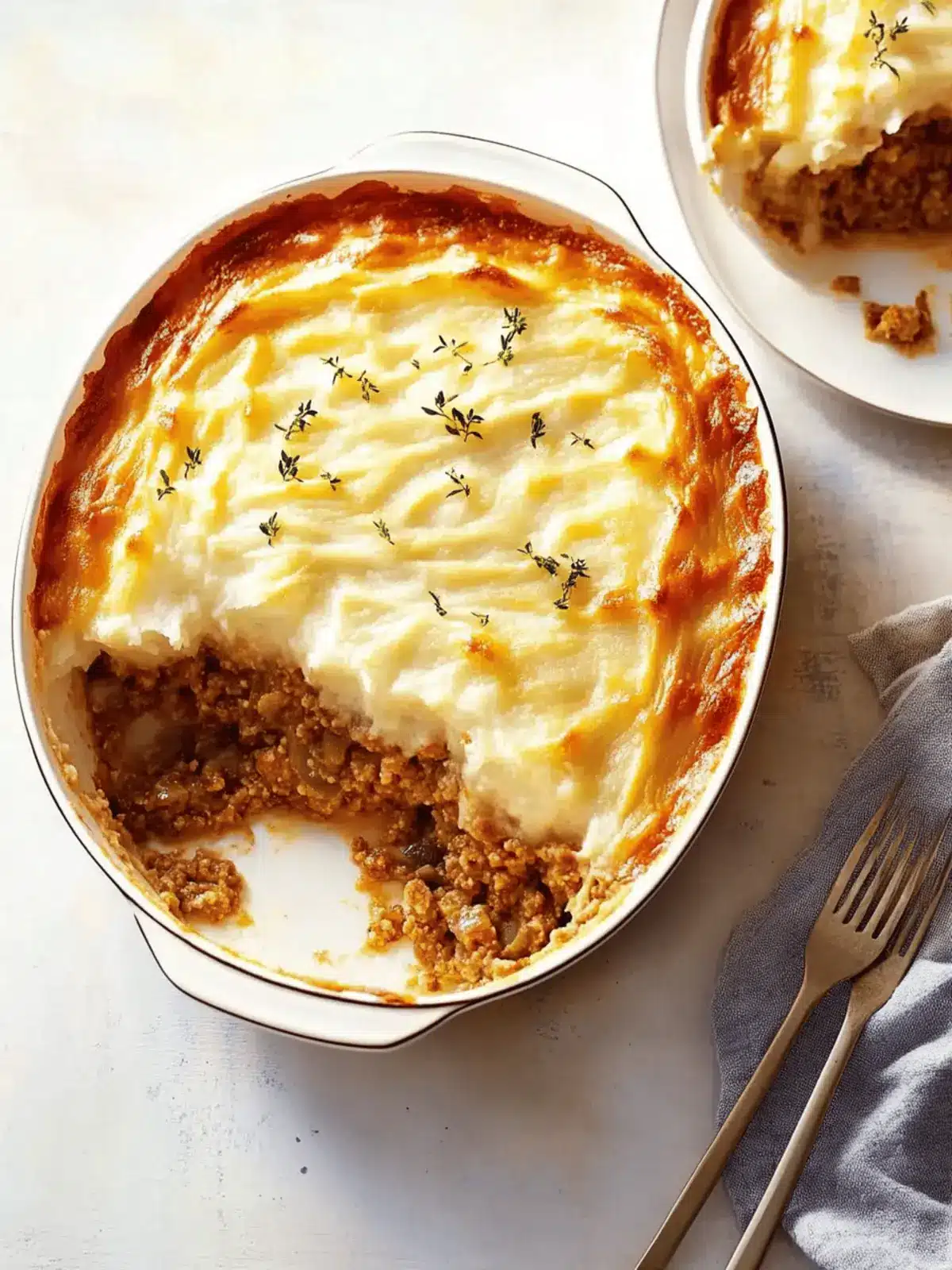 Cheddar-Topped Shepherd's Pie