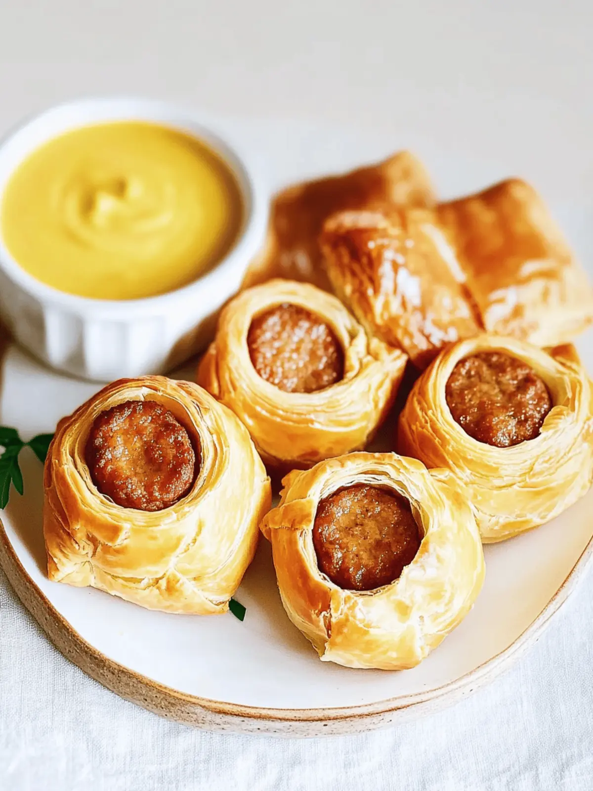 Sausage Rolls with Puff Pastry