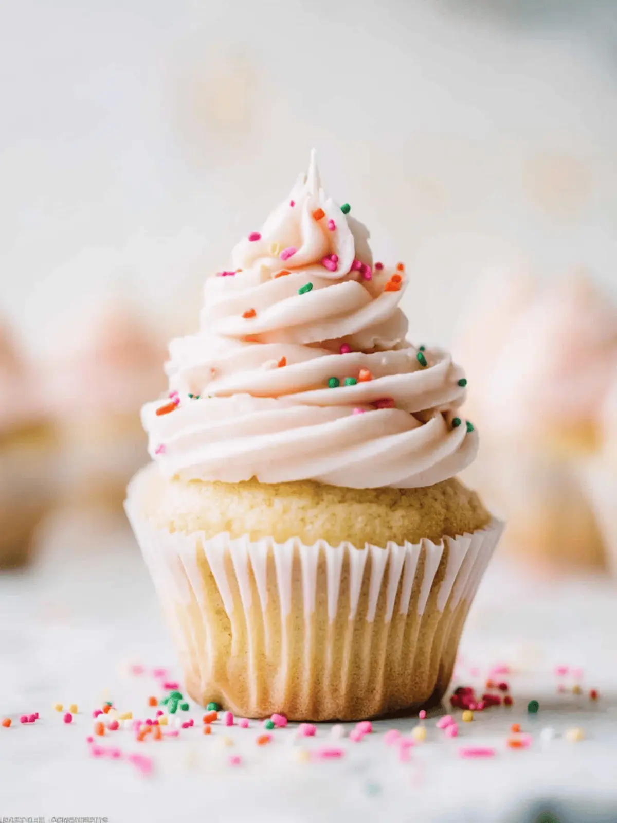 Confetti Sprinkle Cupcakes
