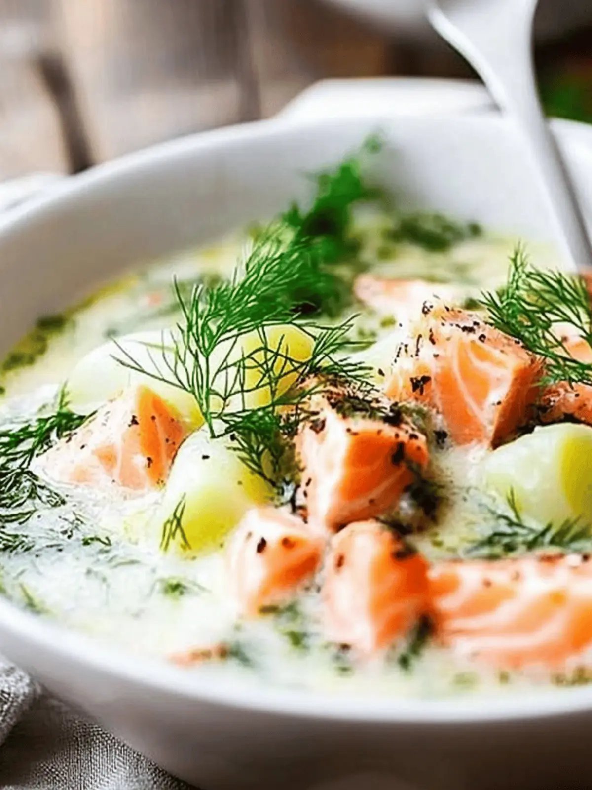Finnish Salmon Soup (Lohikeitto)