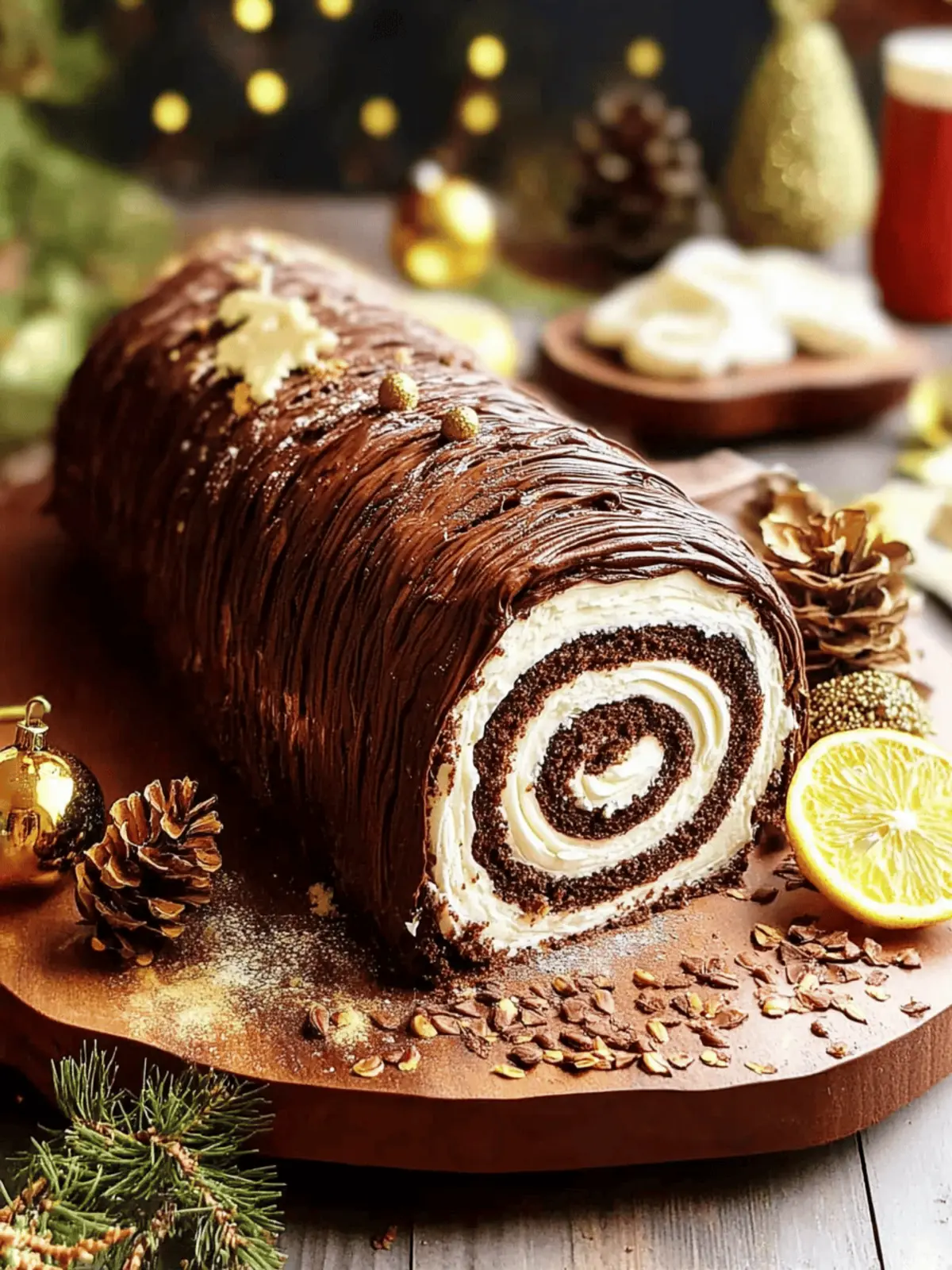 Decadent Bûche De Noël: The Ultimate Yule Log Cake Recipe 2 Bûche De Noël (Yule Log Cake)